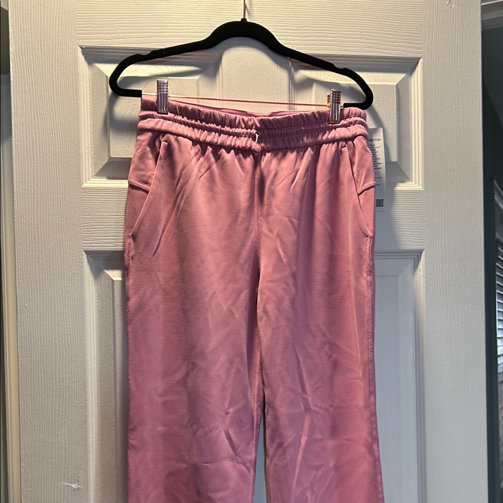 Soft Pink Drawstring Lounge Pants